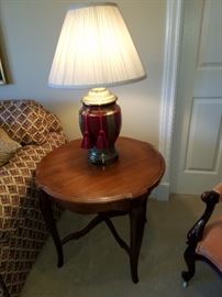 Pair of these tables....and these lamps!