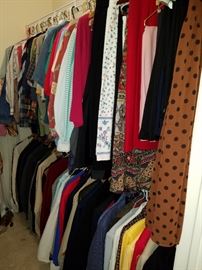 Women's and Men's clothing.