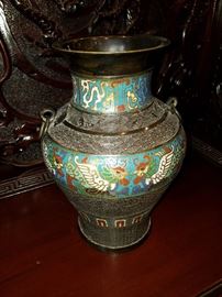 Cloisonne vase, Japanese.