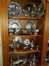 Some of the silver plated hollow ware