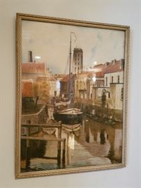Painting under glass. No signature found