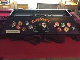 Joe Camel Pool Table Light