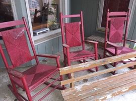Set of Porch Rocking Chairs
