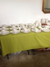 Villeroy & Boch china.  Petite fleur.  Large set with lots of accessory pieces