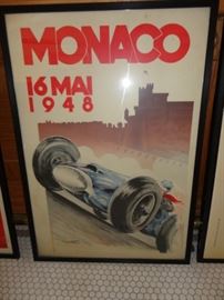 MONACO framed poster