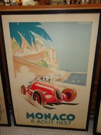 MONACO framed poster