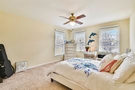 White full size bed with mattress set, only 1 year old