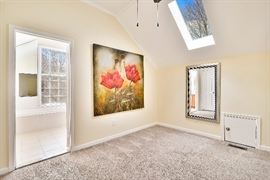 Large mirror and large wall painting