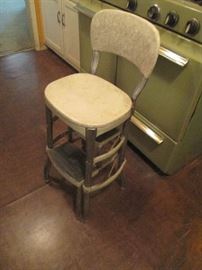 1950's Cosco chair with step stool (closed)