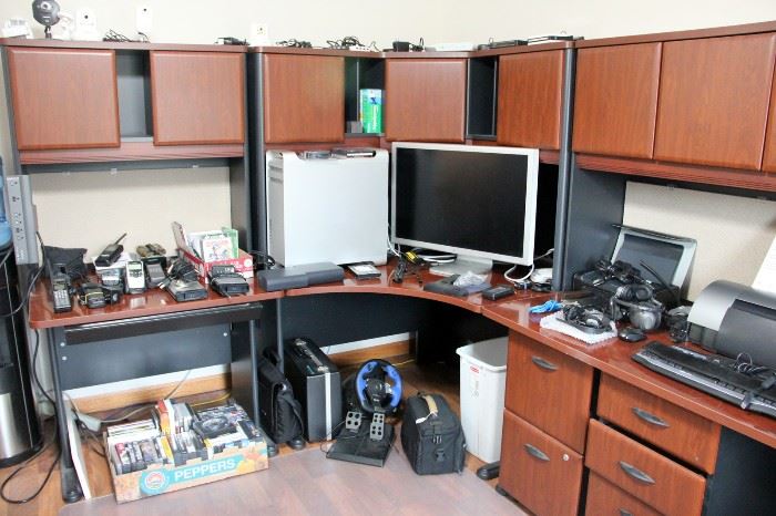 Computer / Office Furniture, Lots of Electronics