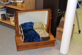 Antique dresser cabinet with mirror