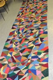 Handmade mid-century modern runner