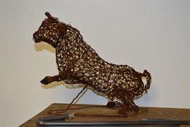 Modern metal sculpture