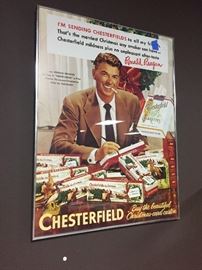 Original Ronald Reagan Chesterfield advertizement