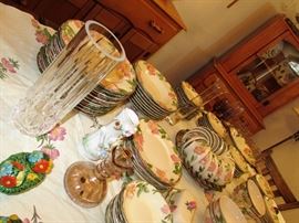 Complete Set of Franciscan Ware "Desert Rose" Dinnerware with Accessories