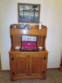 Antique Buffet, Corner China Cabinet and Side Board by Virginia House