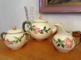 Complete Set of Franciscan Ware "Desert Rose" Dinnerware with Accessories