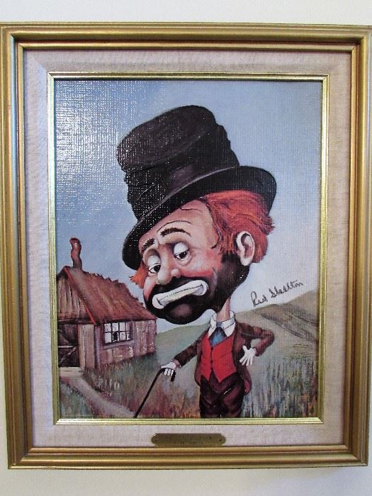 Signed and Numbered Red Skelton "Freddie's Shack" by Red Skelton Canvas Reproduction