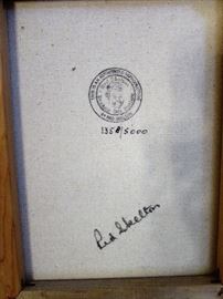 Signed and Numbered Red Skelton "Freddie's Shack" by Red Skelton Canvas Reproduction