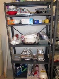 Small Kitchen Appliances, Retro "Club" Pots and Pans, Assorted Dinnerware, Glassware, Corningware and Flatware