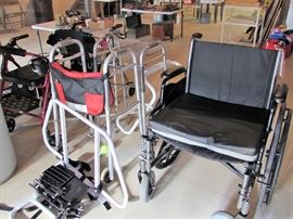 Assortment of Walkers and Medical Equipment