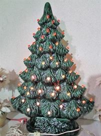 4 Lovely Handmade Ceramic Christmas Trees