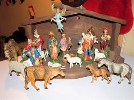 Vintage "Made in Italy" Nativity Scene