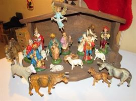 Vintage "Made in Italy" Nativity Scene