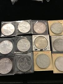 4 American Prospector one ounce coins