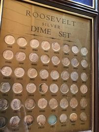 Roosevelt silver dime set