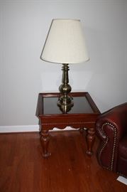 End table and lamp