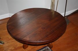 Top of hand carved walnut coffee table