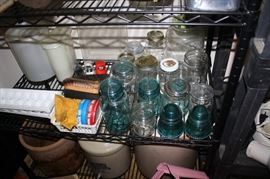 Insulators and glass jars