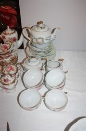Gorgeous tea set with Geisha Lithophane cups!!!