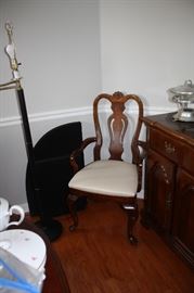 One of the dining room chairs