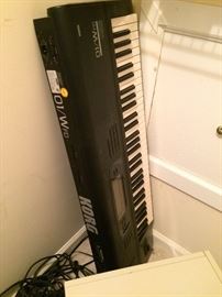KORG keyboard with stand