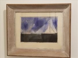  "Zwei Yachten" Offset Lithograph by Lyonel Feininger  http://www.ctonlineauctions.com/detail.asp?id=691181