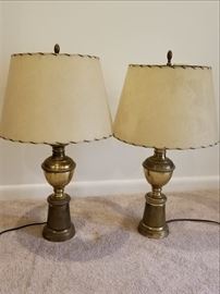  Pair of Brass Lamps w/Hyde Shades  http://www.ctonlineauctions.com/detail.asp?id=691102