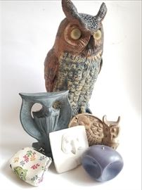  Set Of Owl Themed Items Including a Dahlen Decoy  http://www.ctonlineauctions.com/detail.asp?id=691171