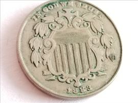 Rare 1883 Shield Nickel, Very Good Condition  http://www.ctonlineauctions.com/detail.asp?id=691406