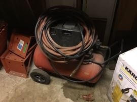 Air compressor, car ramps