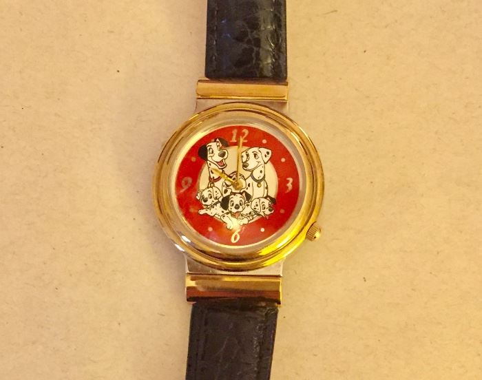 "101 Dalmations" two faced watch.  "Puppies" face