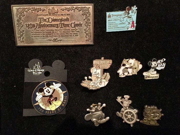 Steamboat Mickey Mouse souvenir pins