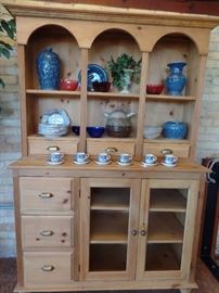 Unfinished pine cabinet