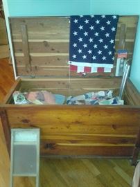 100 YEAR OLD HAND MADE CEDAR CHEST TODAY $100