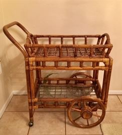 Rattan Bar Cart