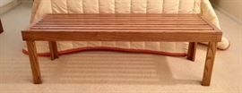 Oak Slat Bench