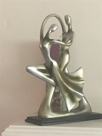 • Erte style 80's art deco nude object D' Art / sculpture