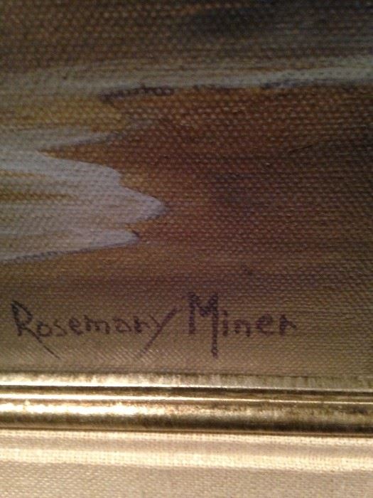 Rosemary Miner, a well known artist in the Carmel area,   has sold paintings all over the world.  
