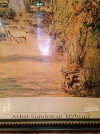 "Artist Garden at Vetheuil" by Monet